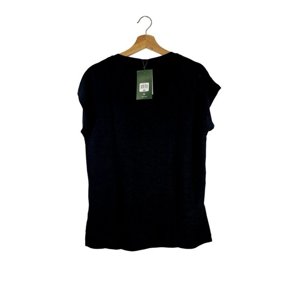 Orvis Women's Short Sleeve V-Neck Tunic Knit Top - Picture 4 of 6